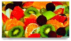 Salade de fruit colorée…
