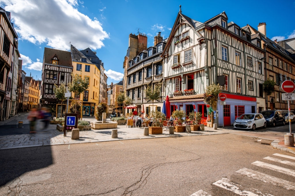 Vue sur la ville de  Rouen